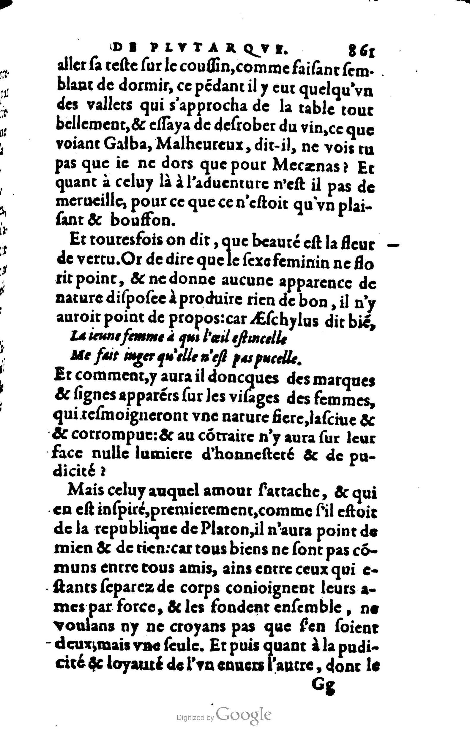 1578 - Jean Poupy - Trésor des morales de Plutarque - BSB Munich