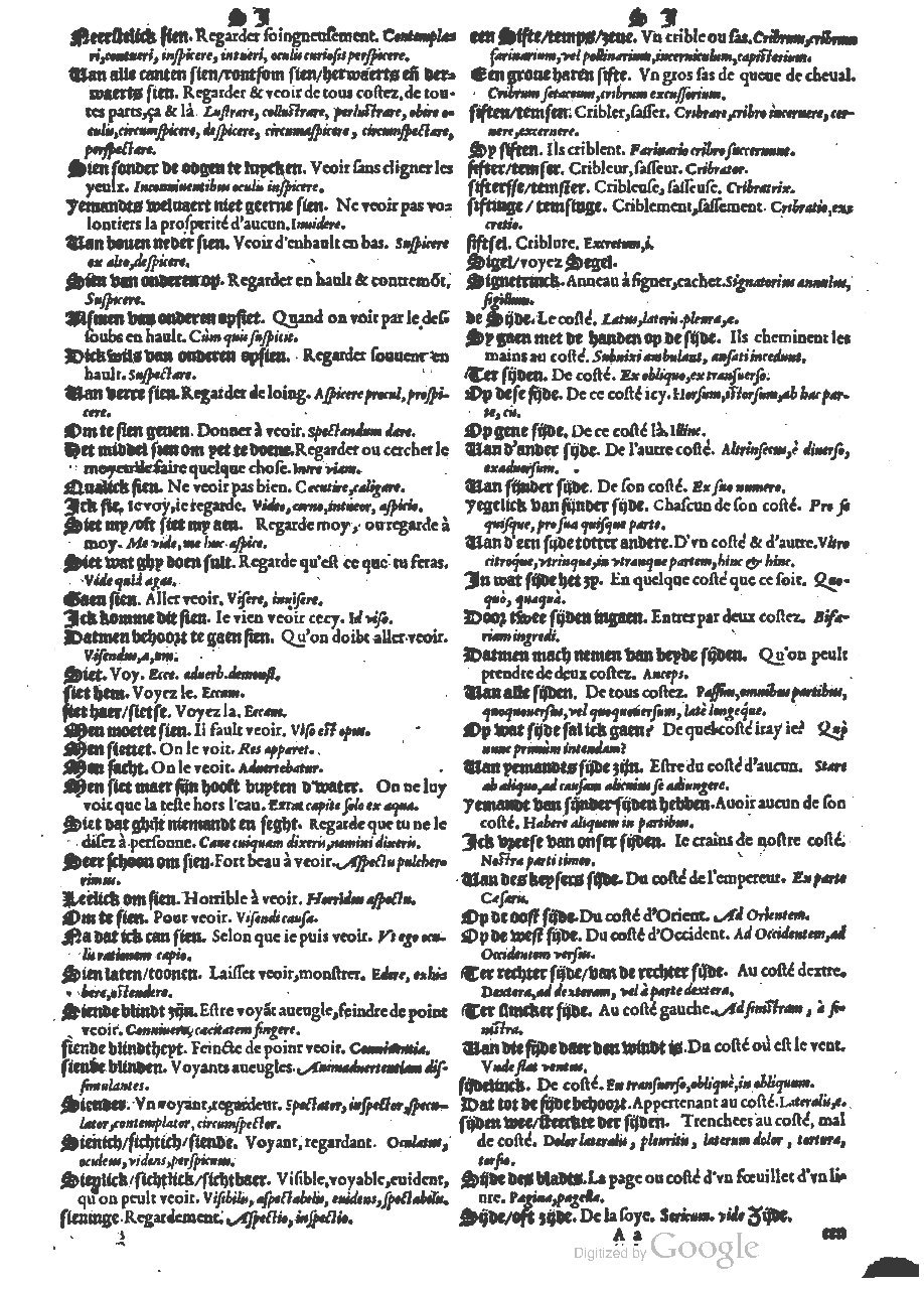 1573 - Christophe Plantin - Trésor du langage bas-allemand - BM Lyon
