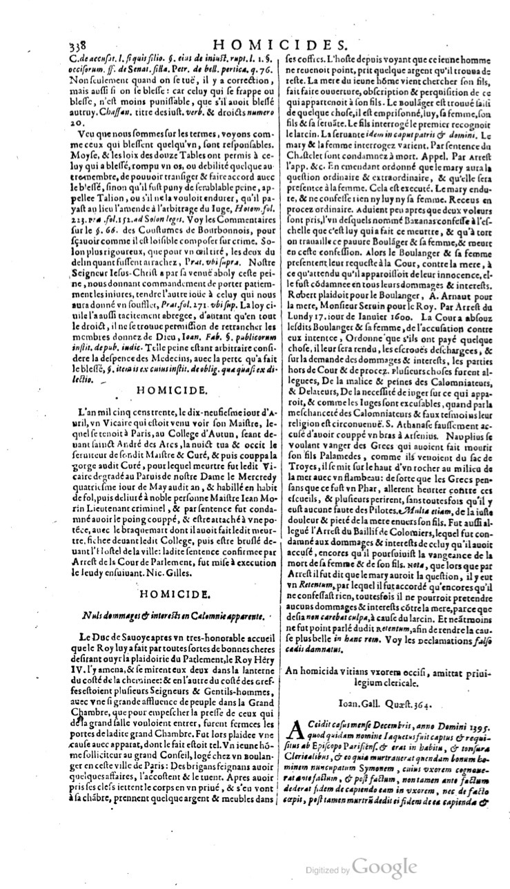 1629 - Veuve Nicolas Buon - Trésor du droit français (21754 T. 2) - BM Lyon