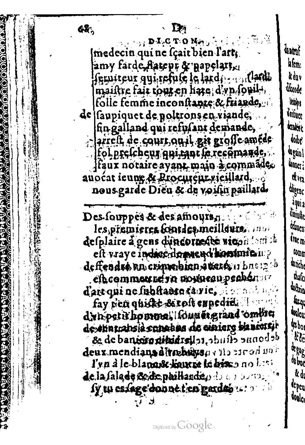 1582 - Nicolas Bonfons - Trésor des sentences dorées - BM Lyon