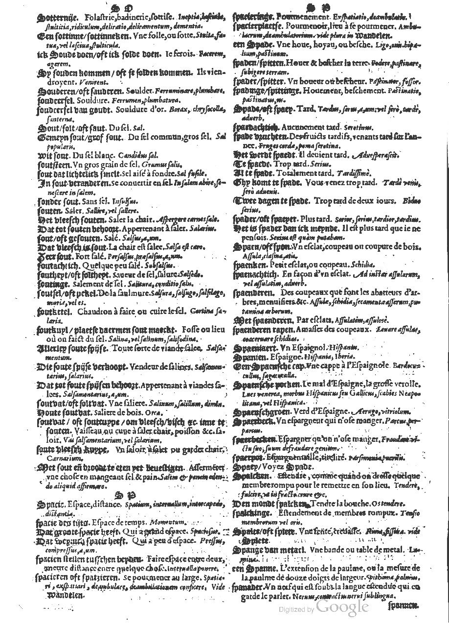 1573 - Christophe Plantin - Trésor du langage bas-allemand - BM Lyon