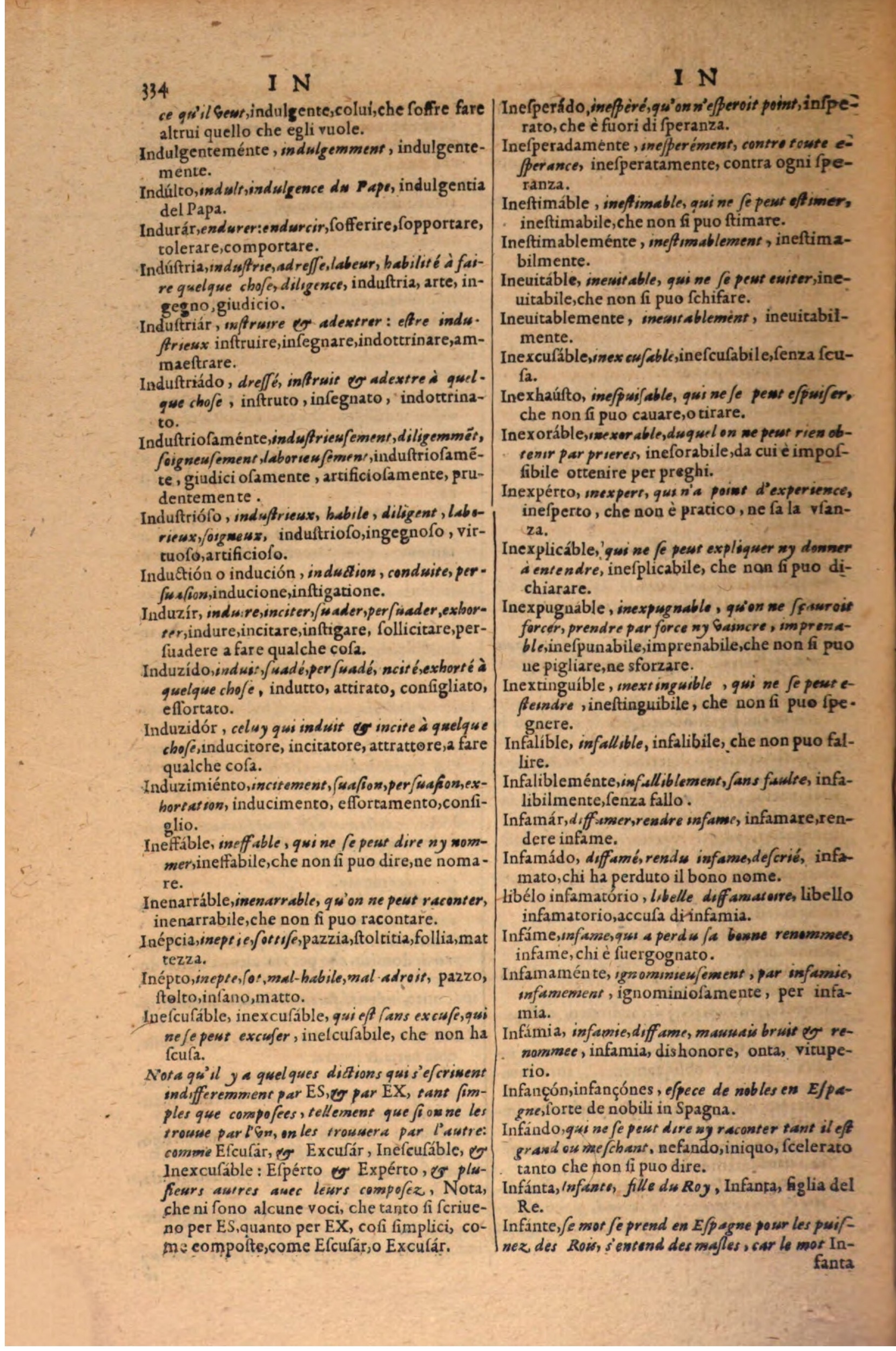 1606 - Samuel Crespin - Thresor des trois langues, francoise, italiene et espagnolle - BSB Munich