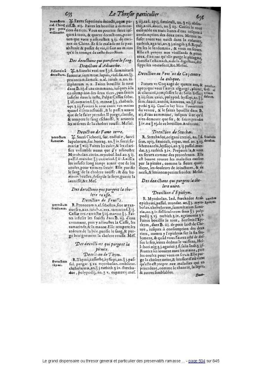 1609 - Étienne Gamonet - Grand dispensaire ou Trésor général et particulier des préservatifs - BIU Santé