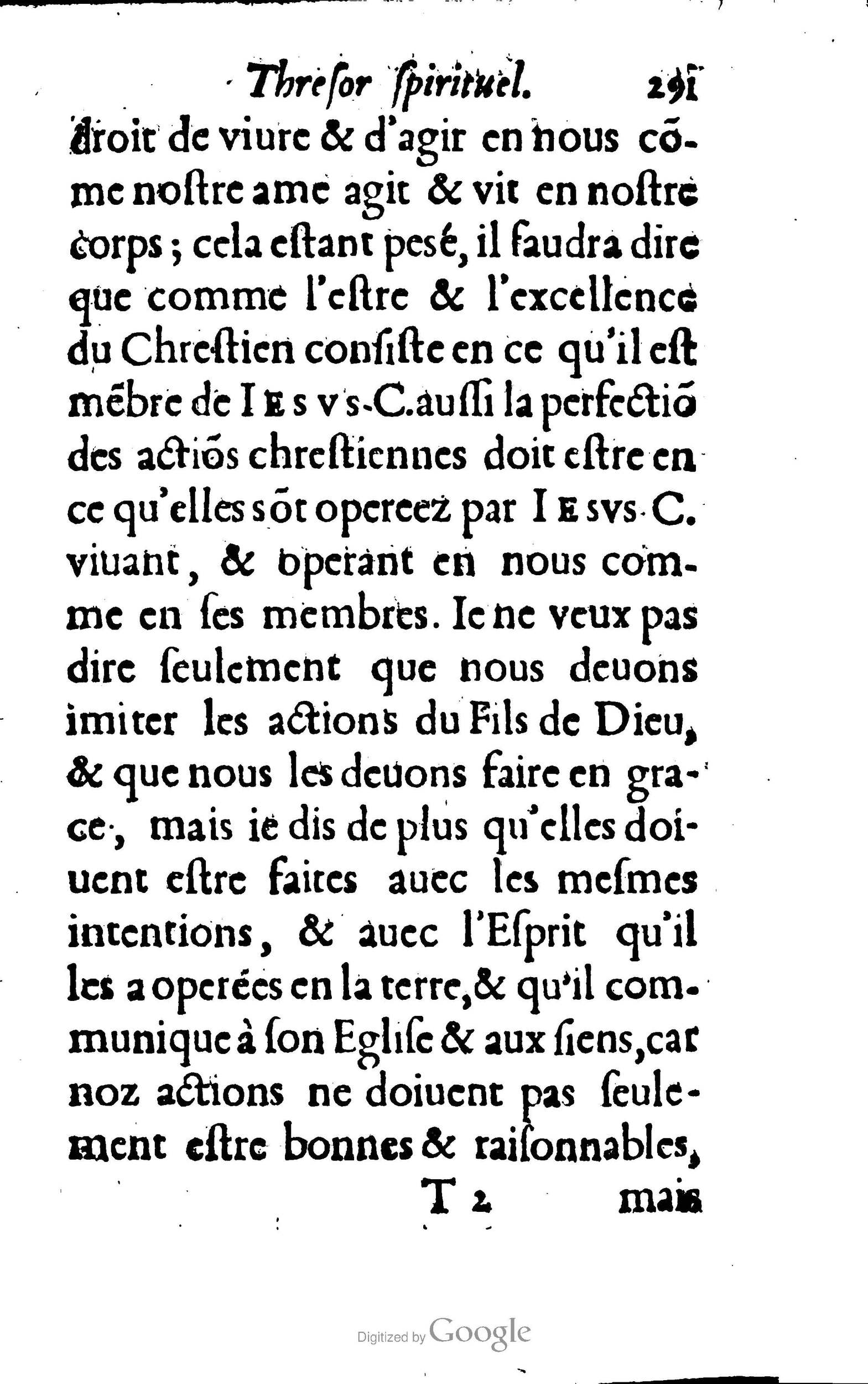 1633 - François Waudré - Trésor spirituel contenant les excellences du christianisme - BM Lyon