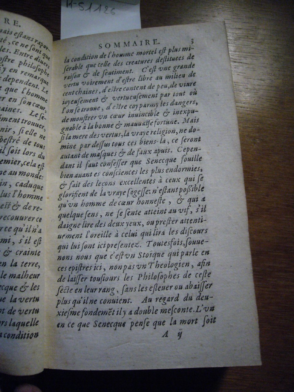 1604 - Jean Houzé - Œuvres morales et mêlées de Sénèque, Trésor de philosophie morale - T. 2 - BnF