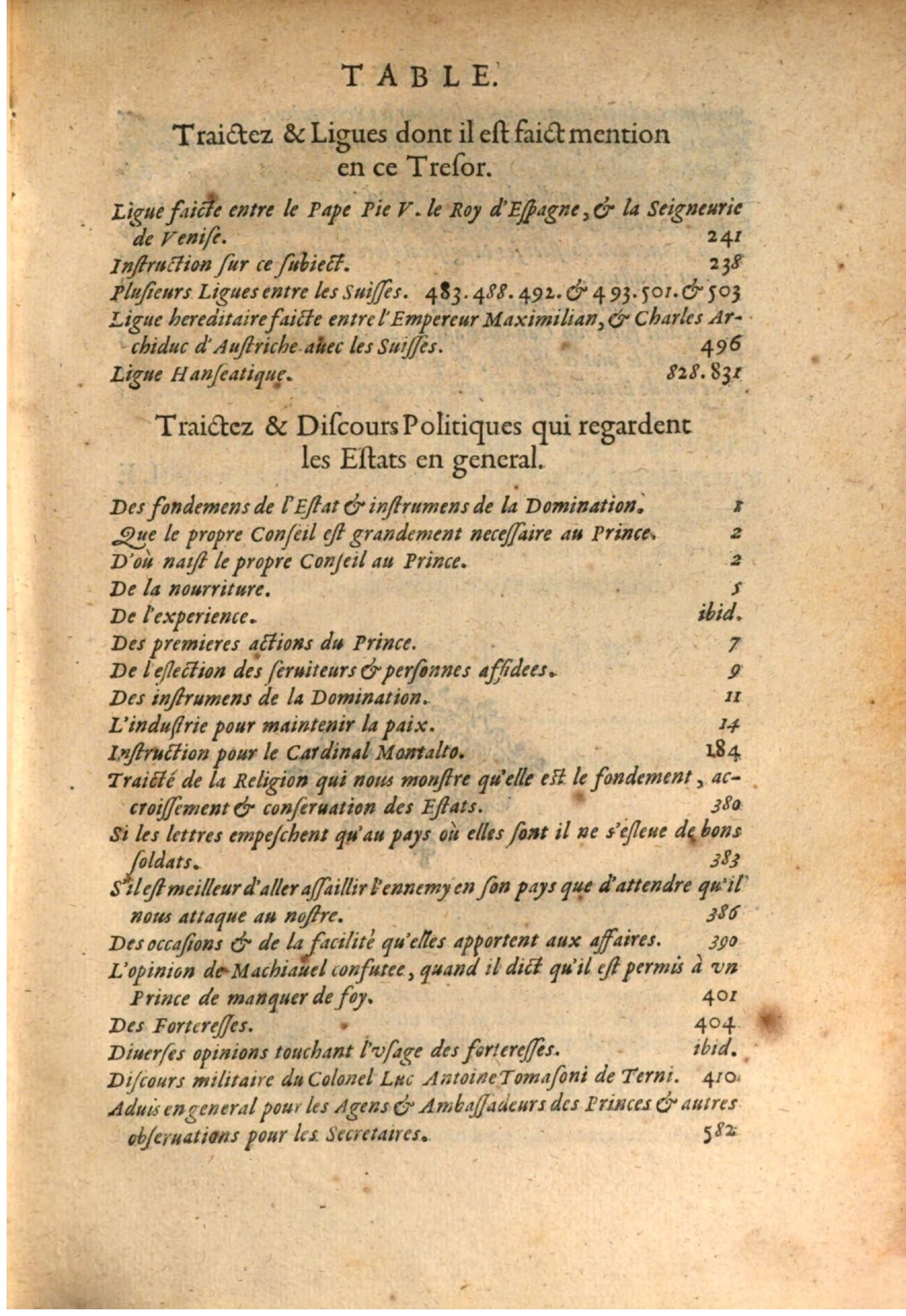 1611 - Pierre Chevalier - Trésor politique - BSB Munich