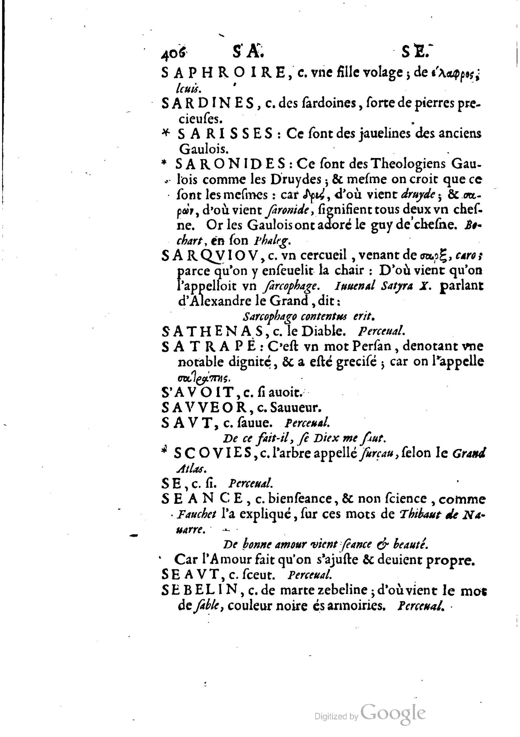 1655 - Augustin Courbé - Trésor de recherches et antiquités gauloises et françaises - BM Lyon