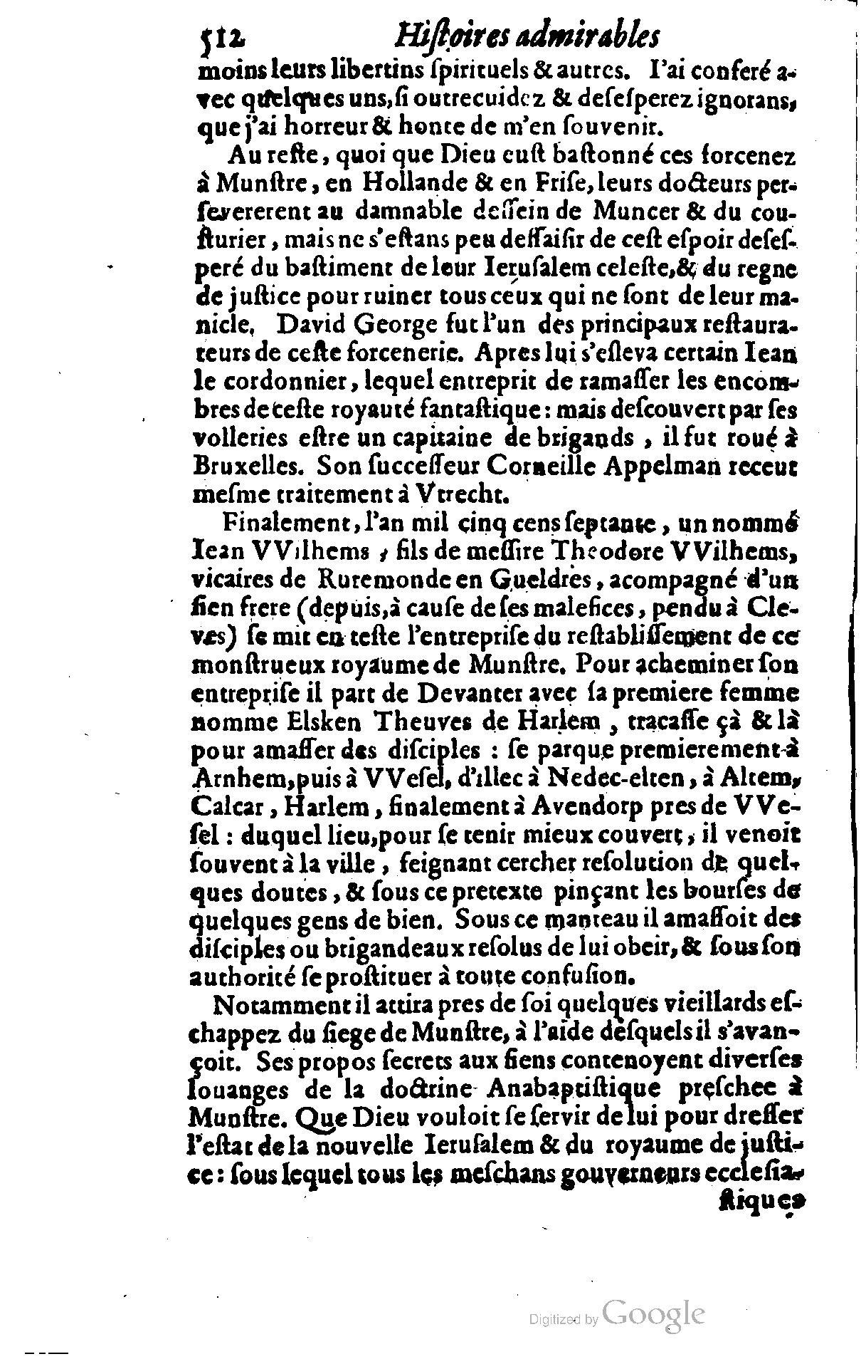 1628 - Jacques Crespin - Trésor d’histoires admirables et mémorables - BSB Munich