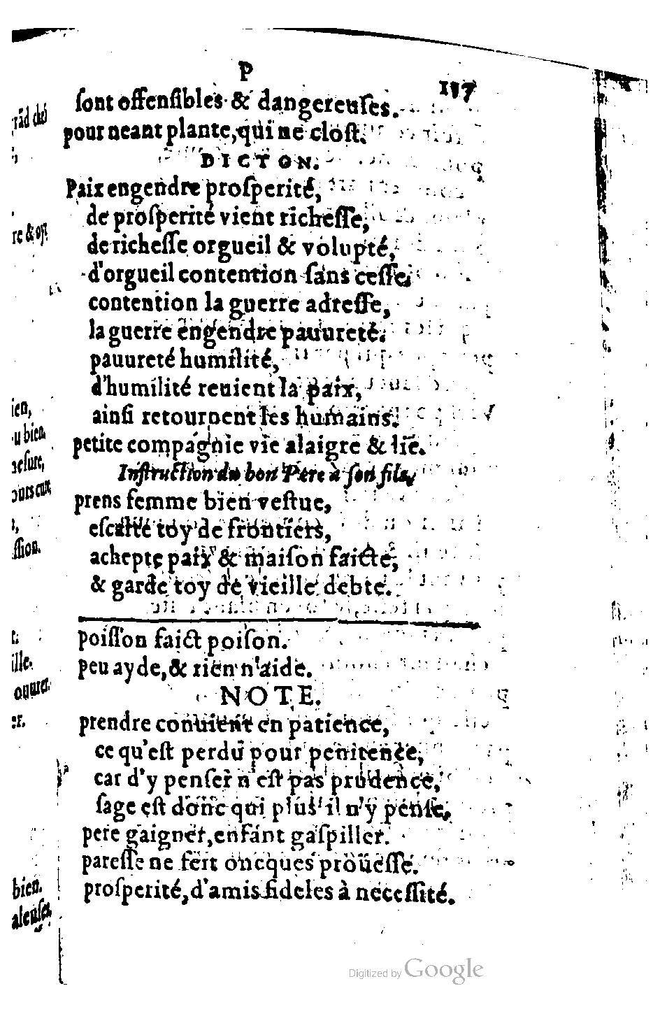 1582 - Nicolas Bonfons - Trésor des sentences dorées - BM Lyon 1582 - Nicolas Bonfons - Trésor des sentences dorées - BM Lyon