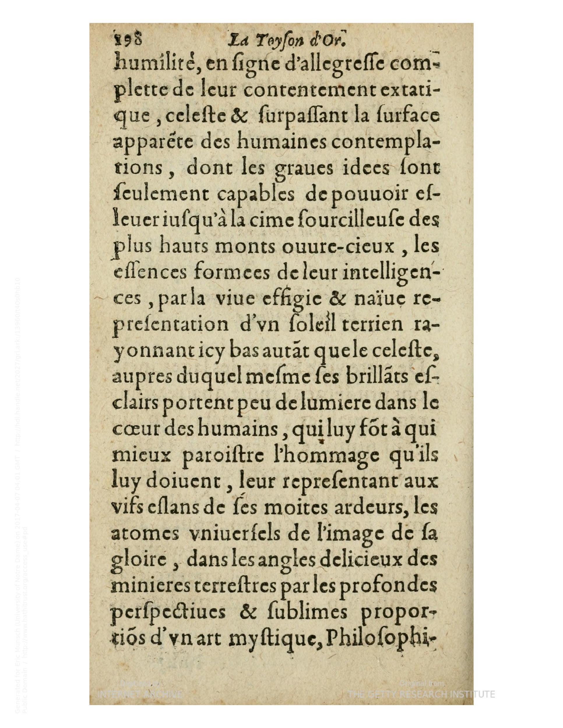 1612 - Charles Sevestre - Toison d’or ou la fleur des trésors - Getty Research Institute