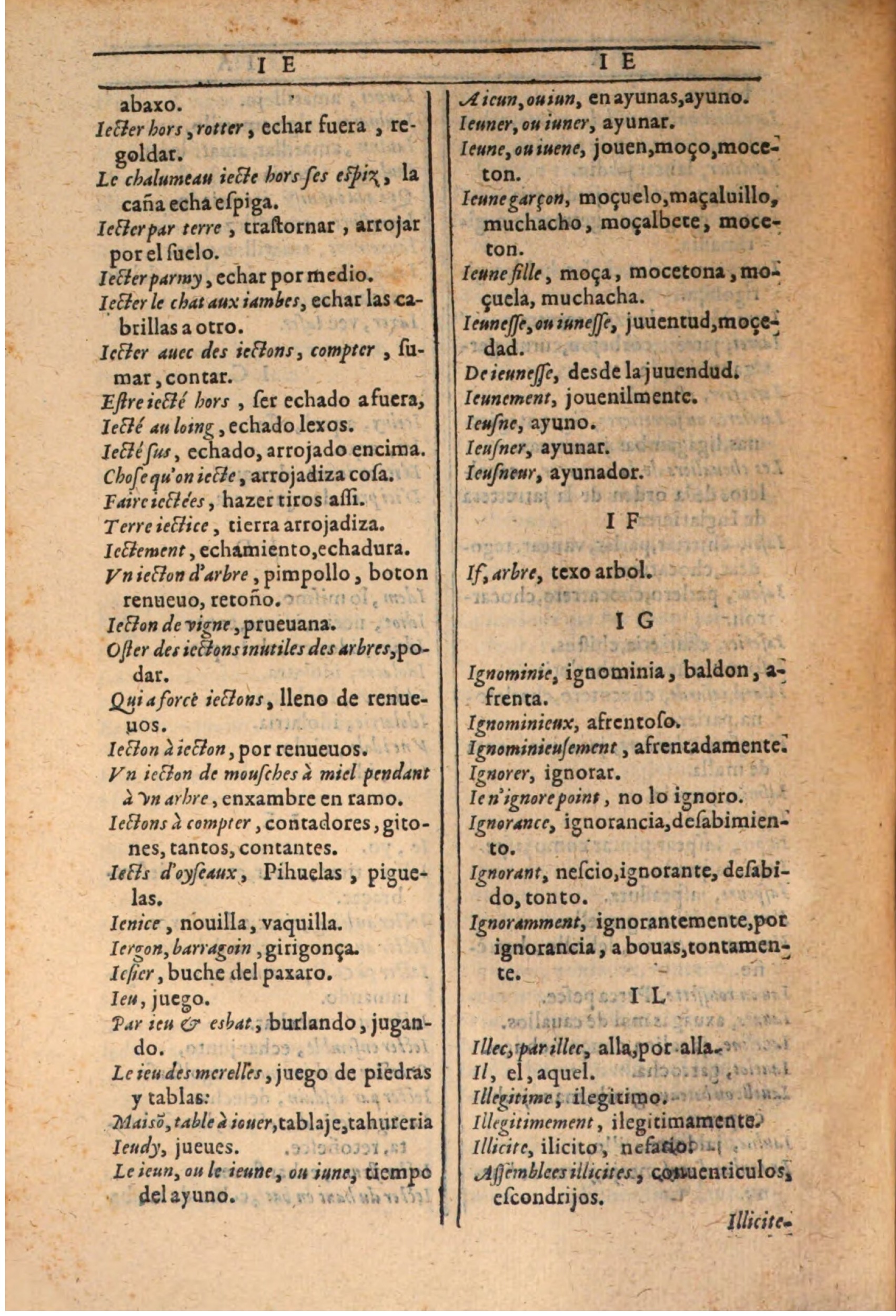 1607 - Marc Orry - Trésor des deux langues espagnole et française (Seconde partie) - BSB Munich