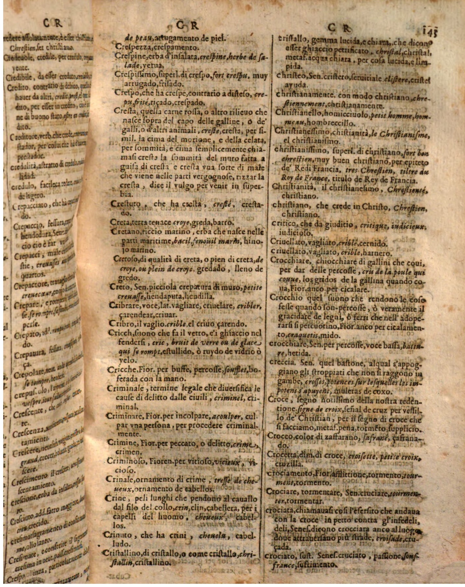 1644 - Jacques Crespin - Trésor des trois langues - Passau