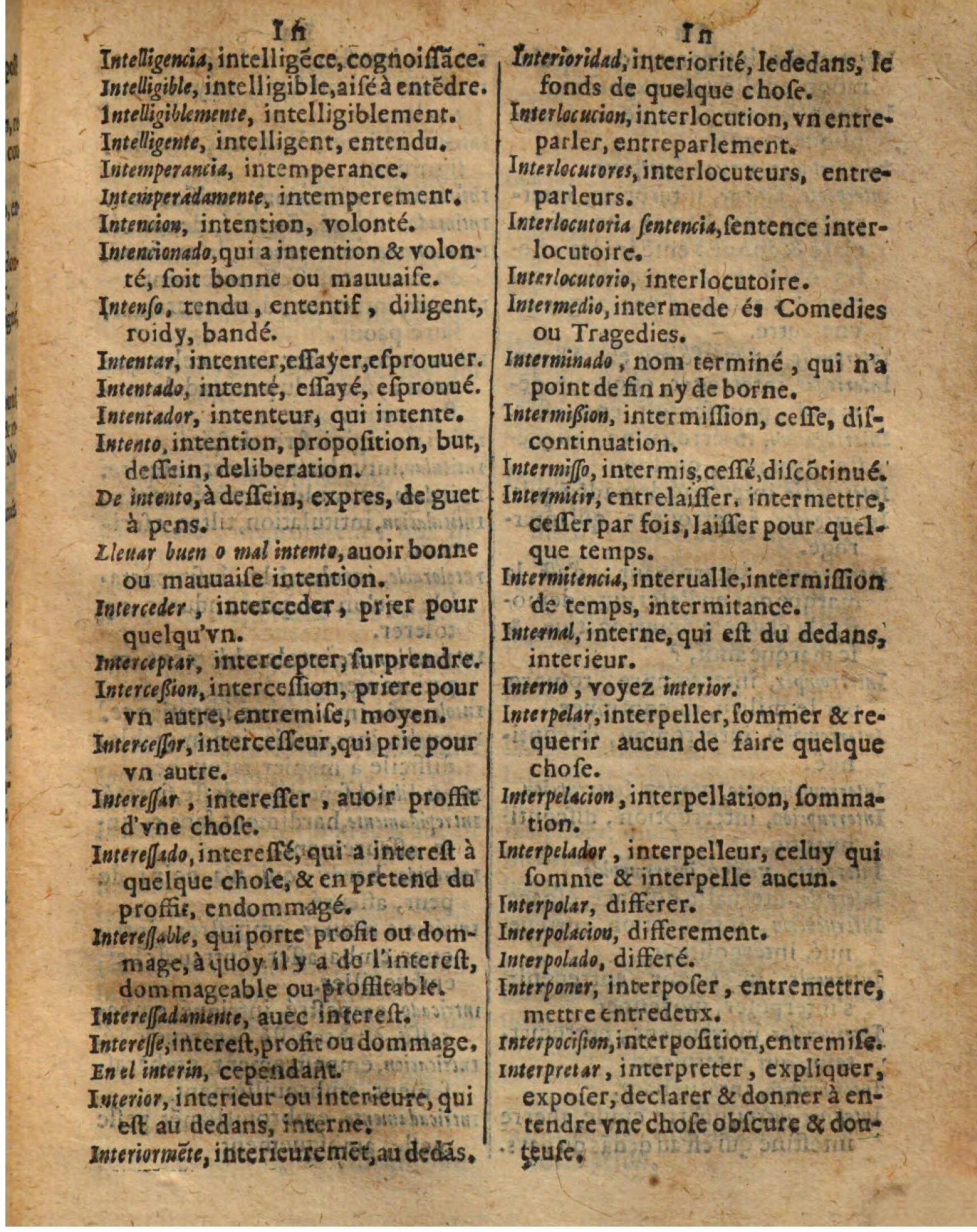 1625 - Hubert Antoine - Trésor des deux langues espagnole et française - Augsbourg
