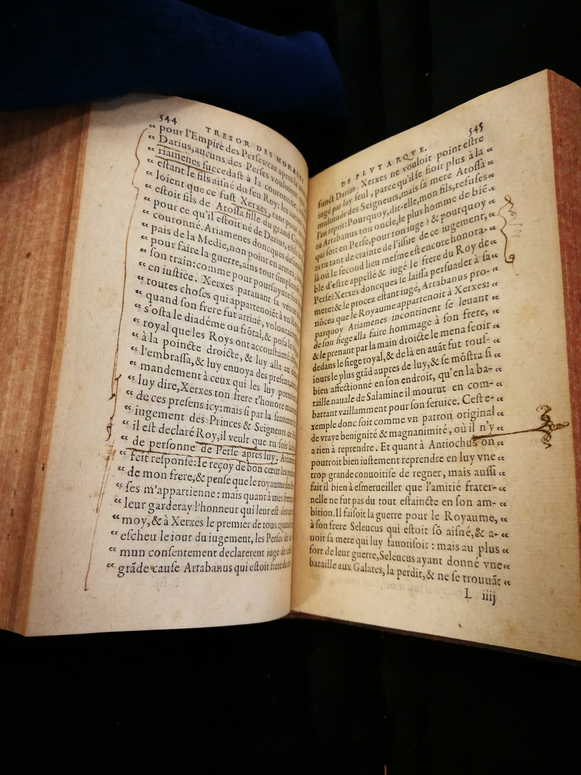 1577 - Jean Poupy - Trésor des morales de Plutarque - Les Méjanes, Aix-en-Provence