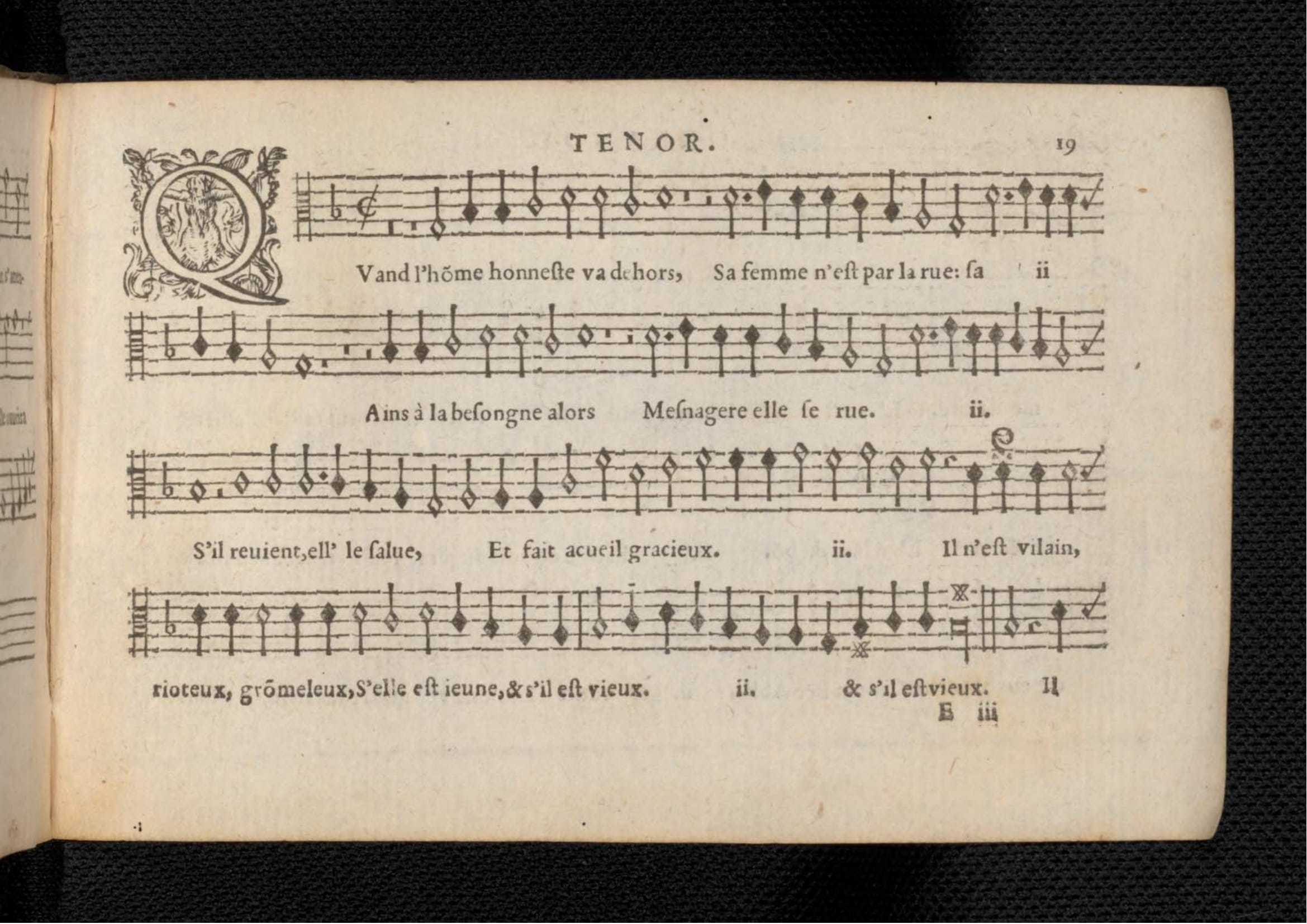 1576 - [Pierre de Saint-André] - Trésor de musique d’Orlande de Lassus Tenor - KBR Bruxelles