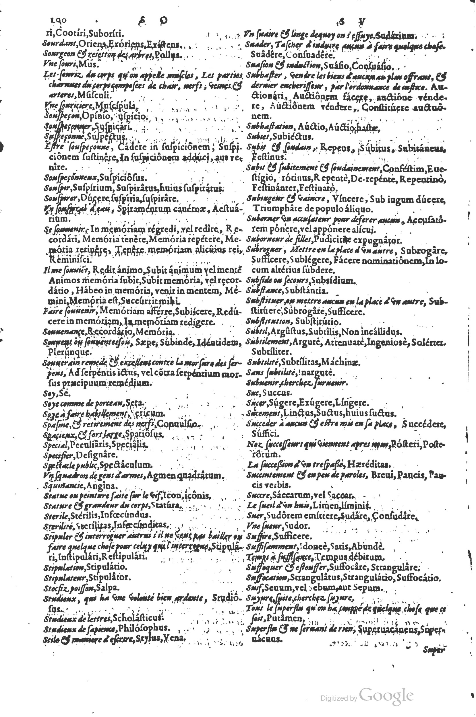 1578 - Louis Cloquemin - Trésor des mots et traits français - BSB Munich