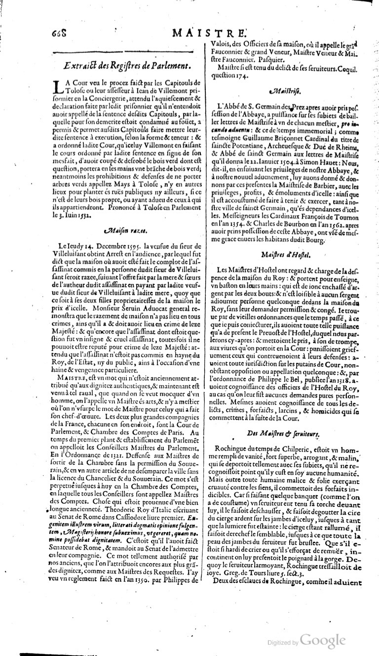 1629 - Veuve Nicolas Buon - Trésor du droit français (29620 T. 2) - BM Lyon