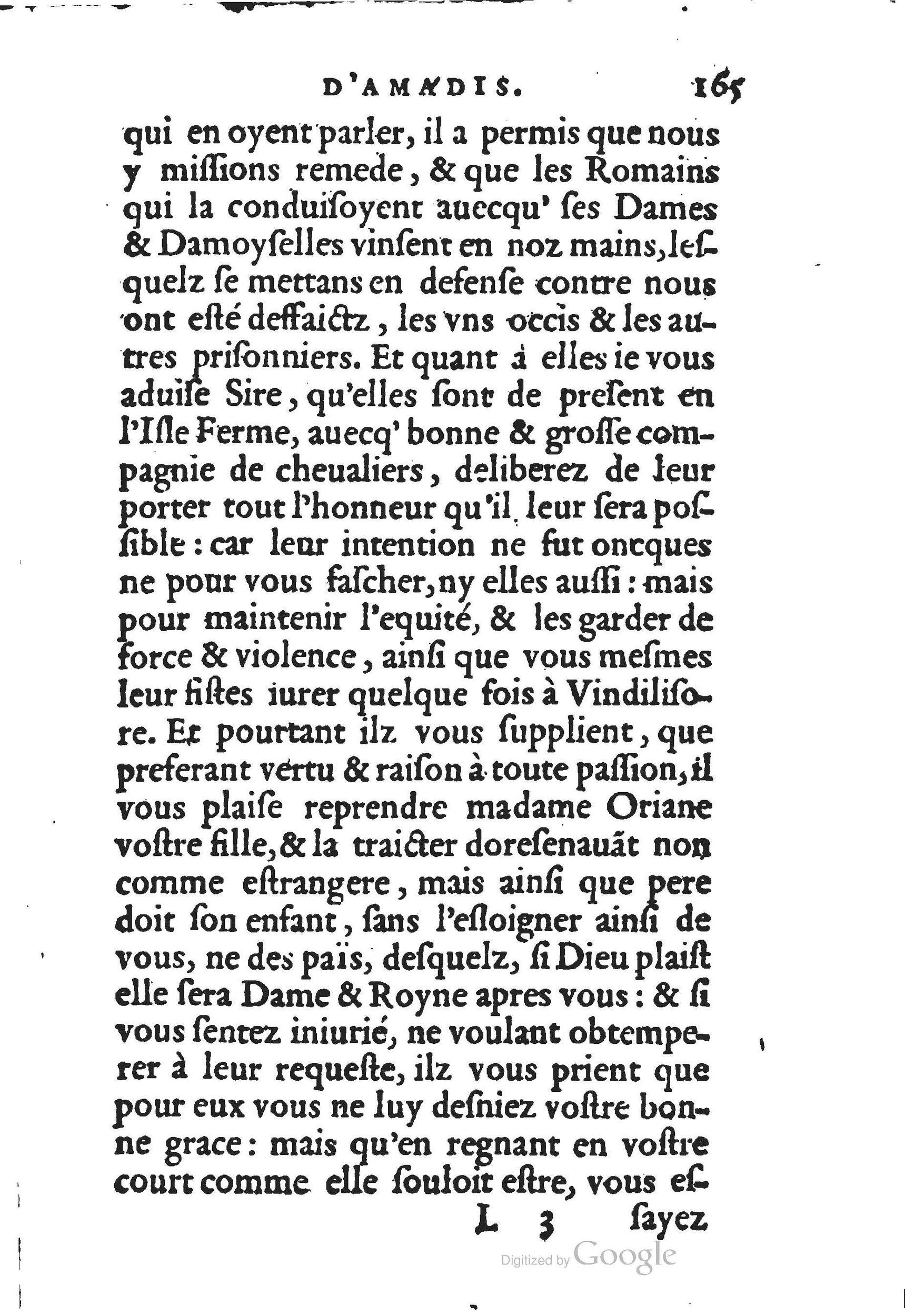 1560 - Jean d’Ogerolles et Gabriel Cotier Lyon - Trésor des Amadis - BSB Munich