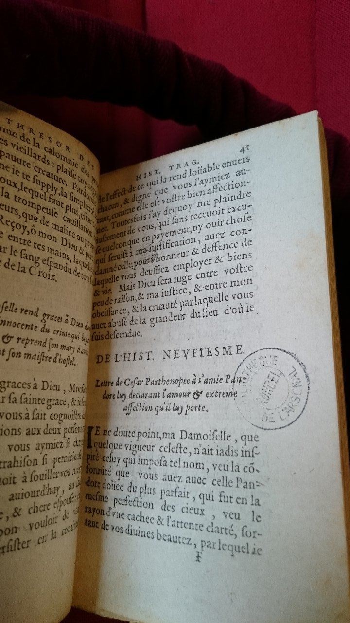 1581 - Pierre Le Voirier et Gervais Mallot - Trésor des histoires tragiques - BnF Richelieu