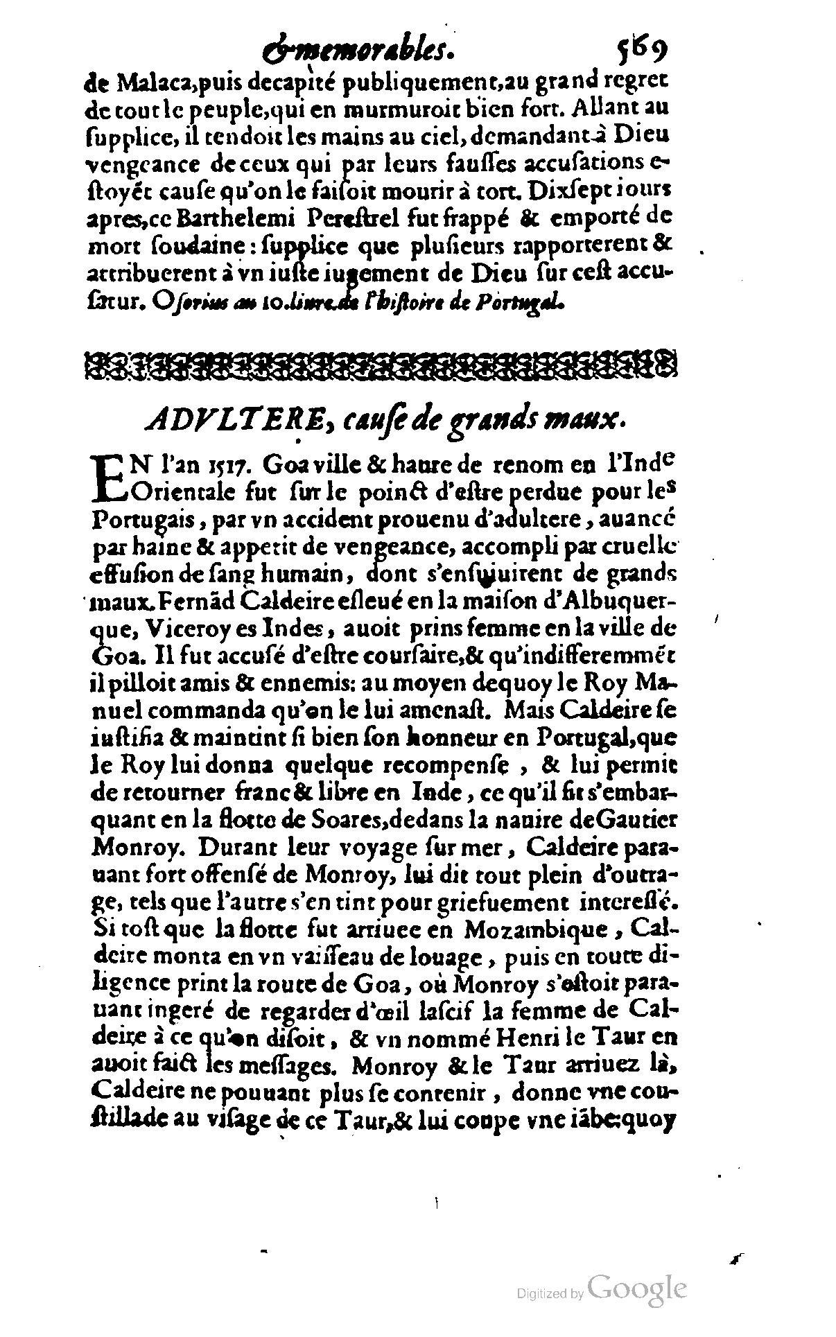 1620 - Samuel Crespin - Trésor d’histoires admirables et mémorables - BCU Lausanne