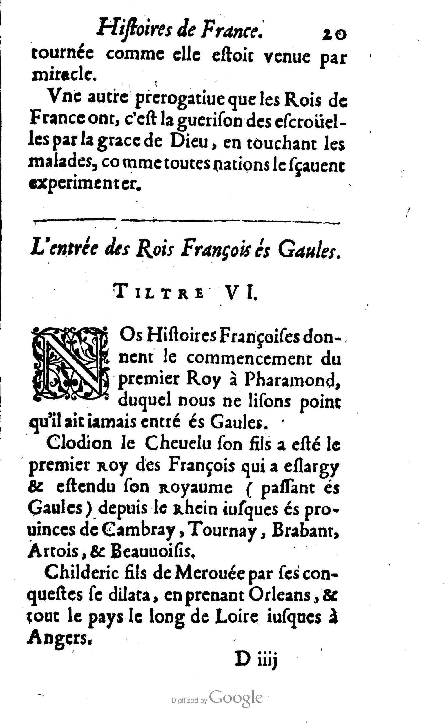1638 - Jean Corrozet - Trésor des histoires de France - BM Lyon