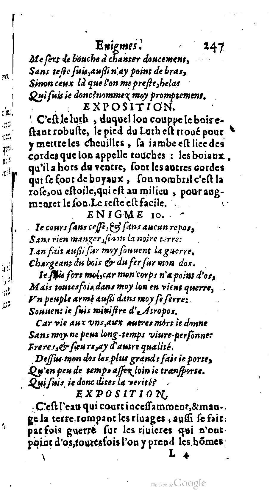 1611 - Romain de Beauvais - Trésor des récréations - BM Lyon