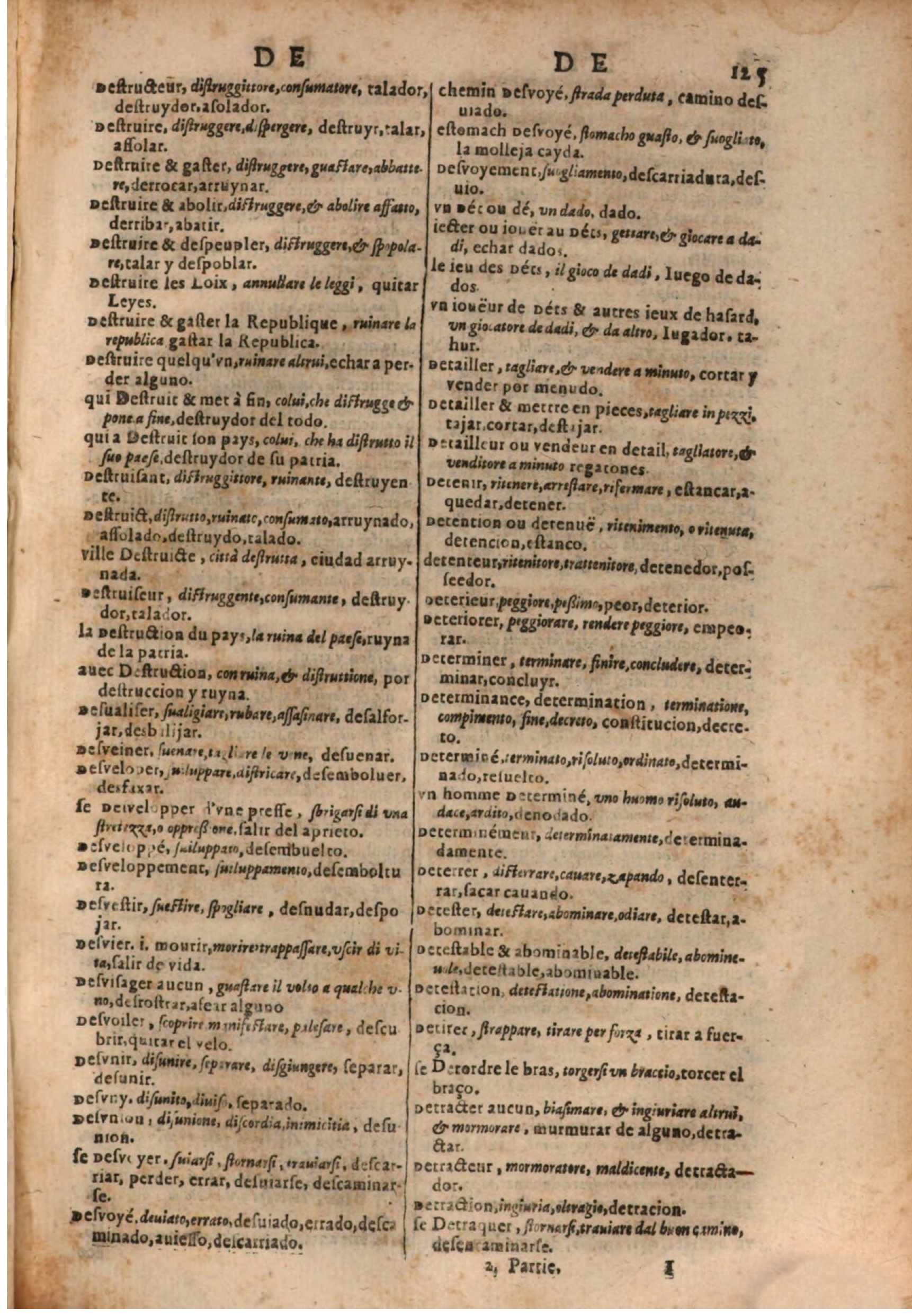 1637 - Jacques Crespin - Trésor des trois langues (Trois parties) - BSB Munich