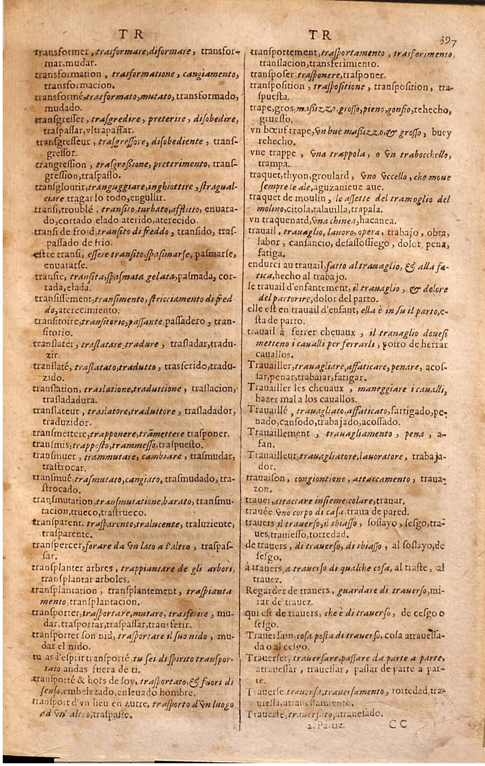 1627 - Jacques Crespin - Trésor des trois langues (Seconde partie) - Regensburg