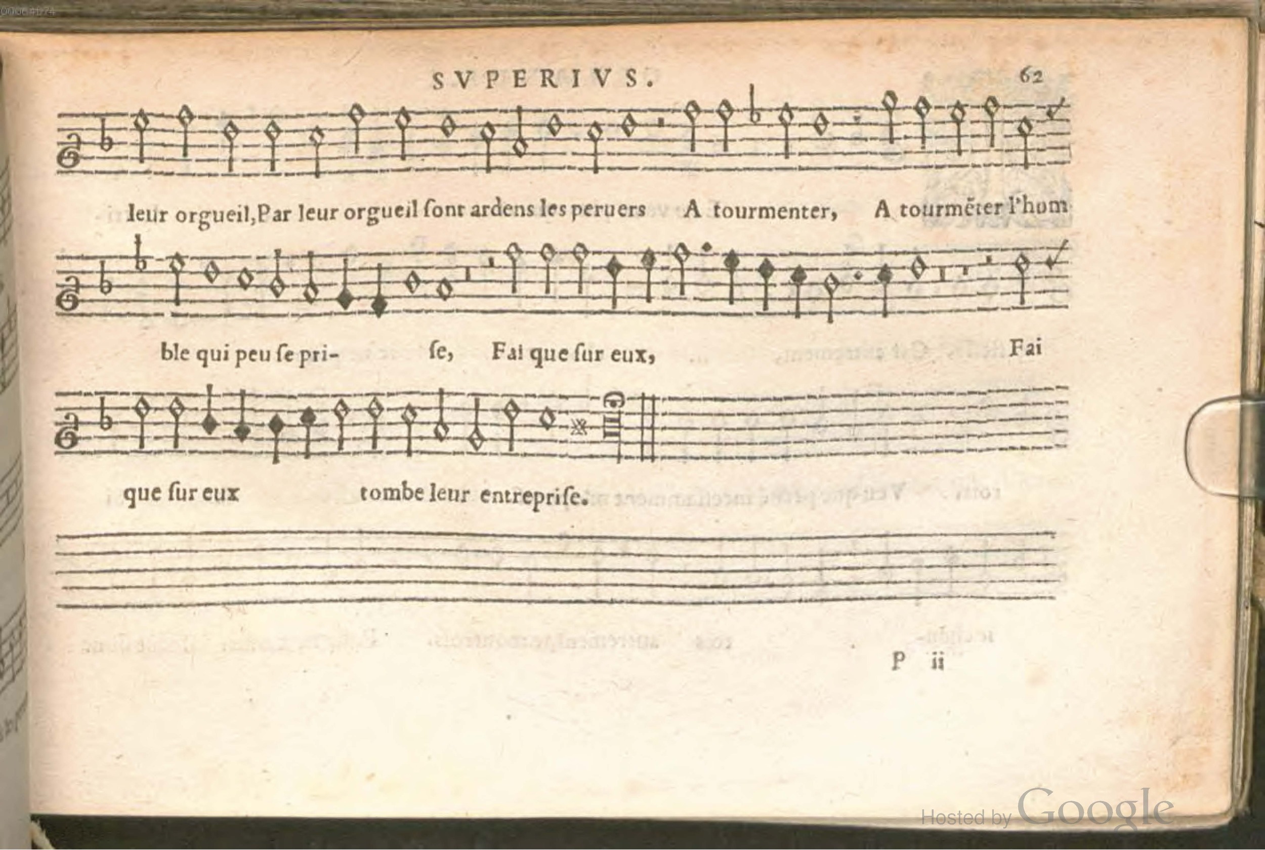 1576 - [Pierre de Saint-André] - Trésor de musique d’Orlande de Lassus Superius - BSB Munich