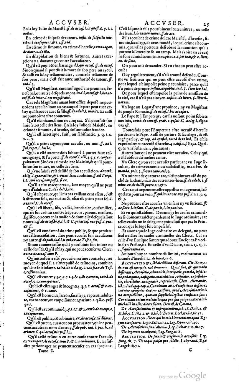1629 - Veuve Nicolas Buon - Trésor du droit français (21754 T. 1) - BM Lyon