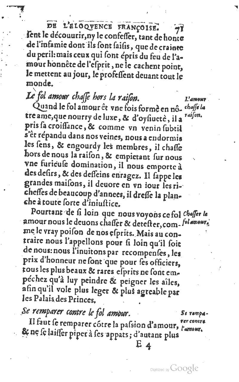 1610 - Louis Coste - Trésor de l’éloquence française (Seconde partie) - BM Lyon