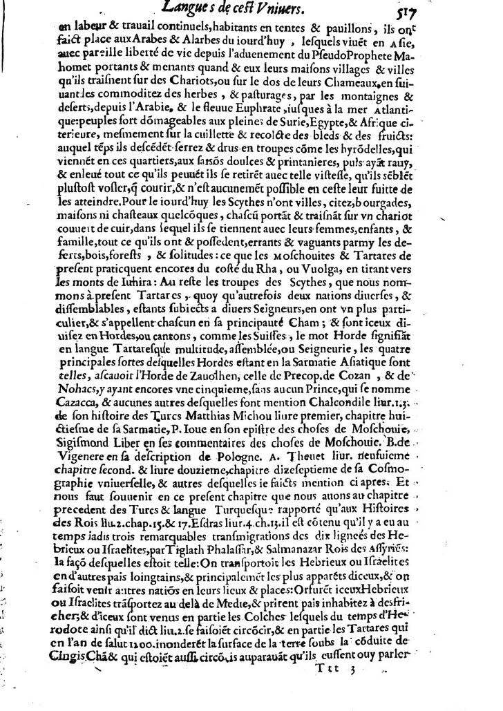 1613 - Matthieu Berjon - Trésor de l’histoire des langues de cet univers - BM Lyon