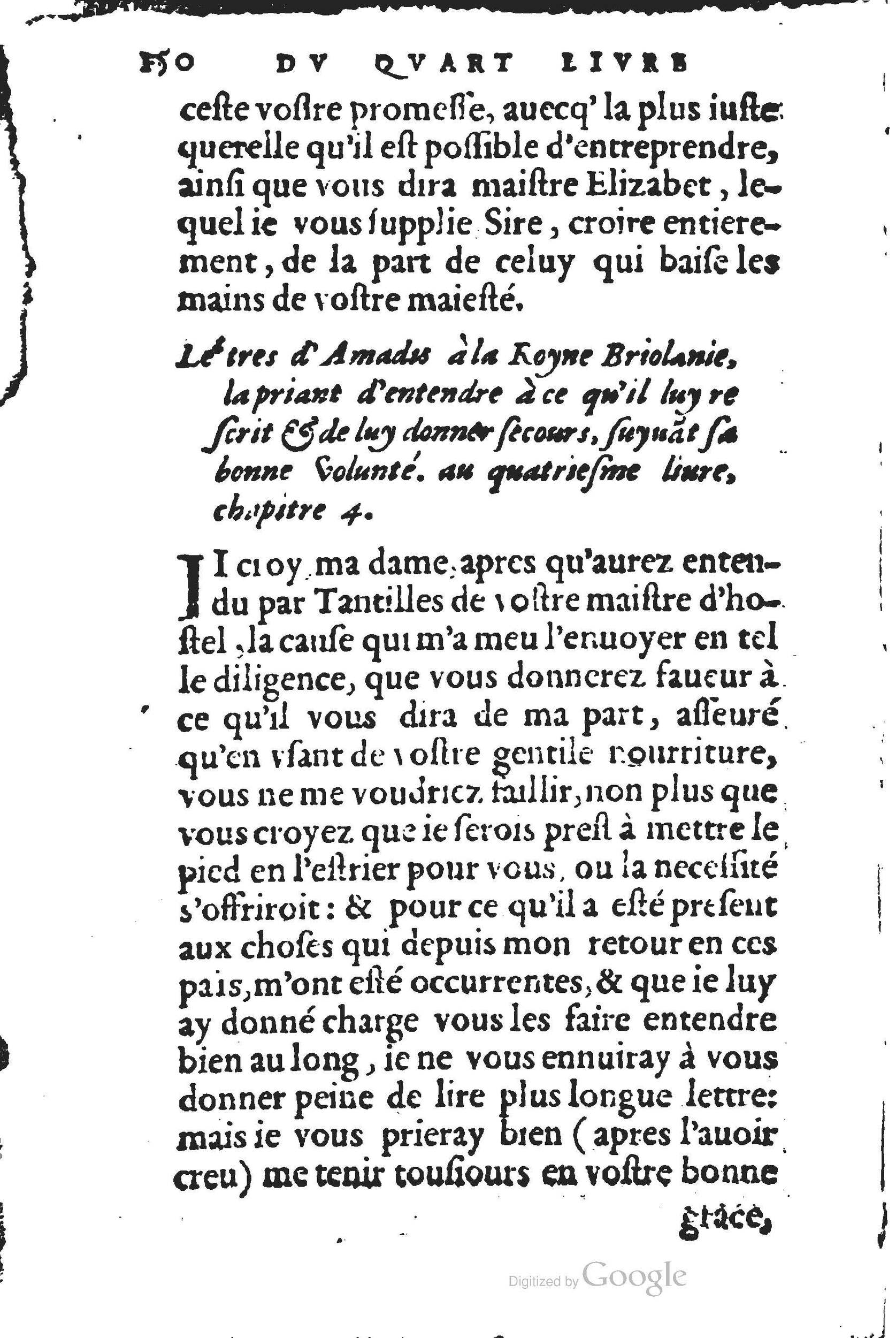1560 - Jean d’Ogerolles et Gabriel Cotier Lyon - Trésor des Amadis - BSB Munich