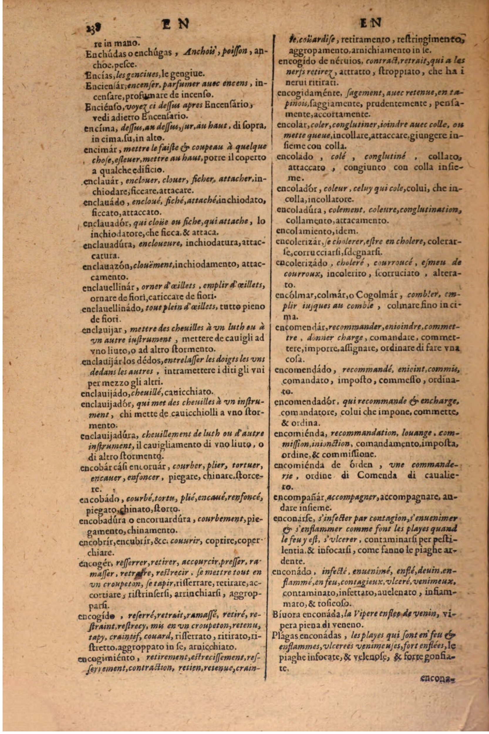 1606 Samuel Crespin Thresor des trois langues, francoise, italiene et espagnolle - BSB-256.jpeg