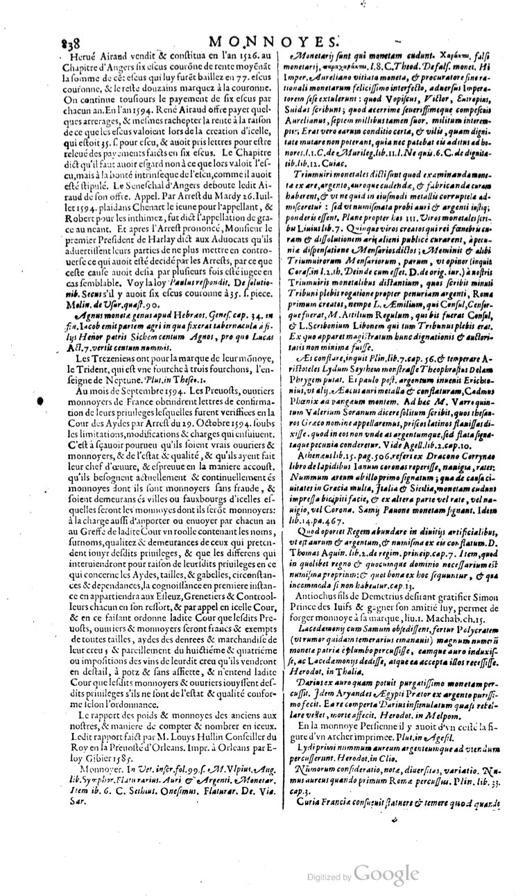 1629 - Veuve Nicolas Buon - Trésor du droit français (21754 T. 2) - BM Lyon
