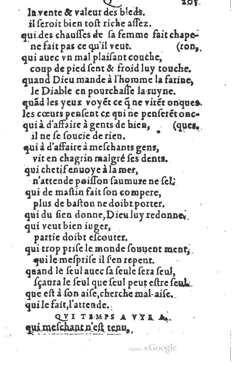 1581 - Nicolas Bonfons  - Trésor des sentences dorées - Princeton
