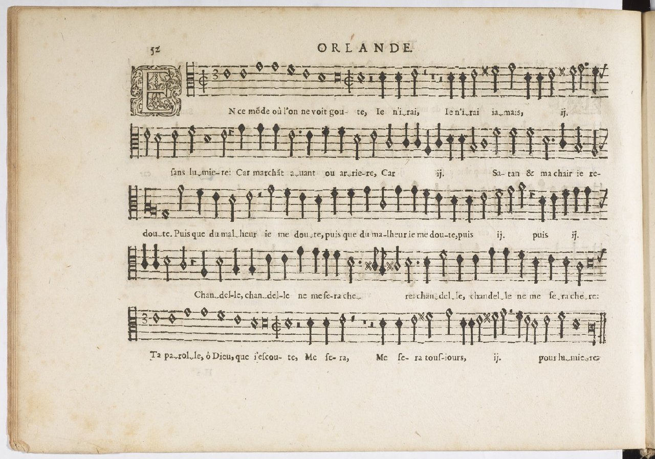1594 - Paul Marceau - Trésor de musique d&#039;Orlande de Lassus, Superius, Bassus, Tenor, Quinta pars - BnF