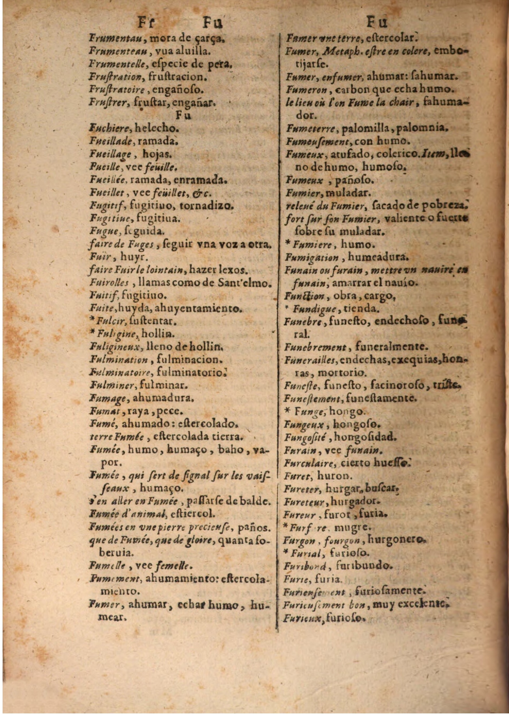 1645 - A. de Sommaville et A. Courbé - Trésor des deux langues espagnole et française (Seconde partie) - BSB Munich