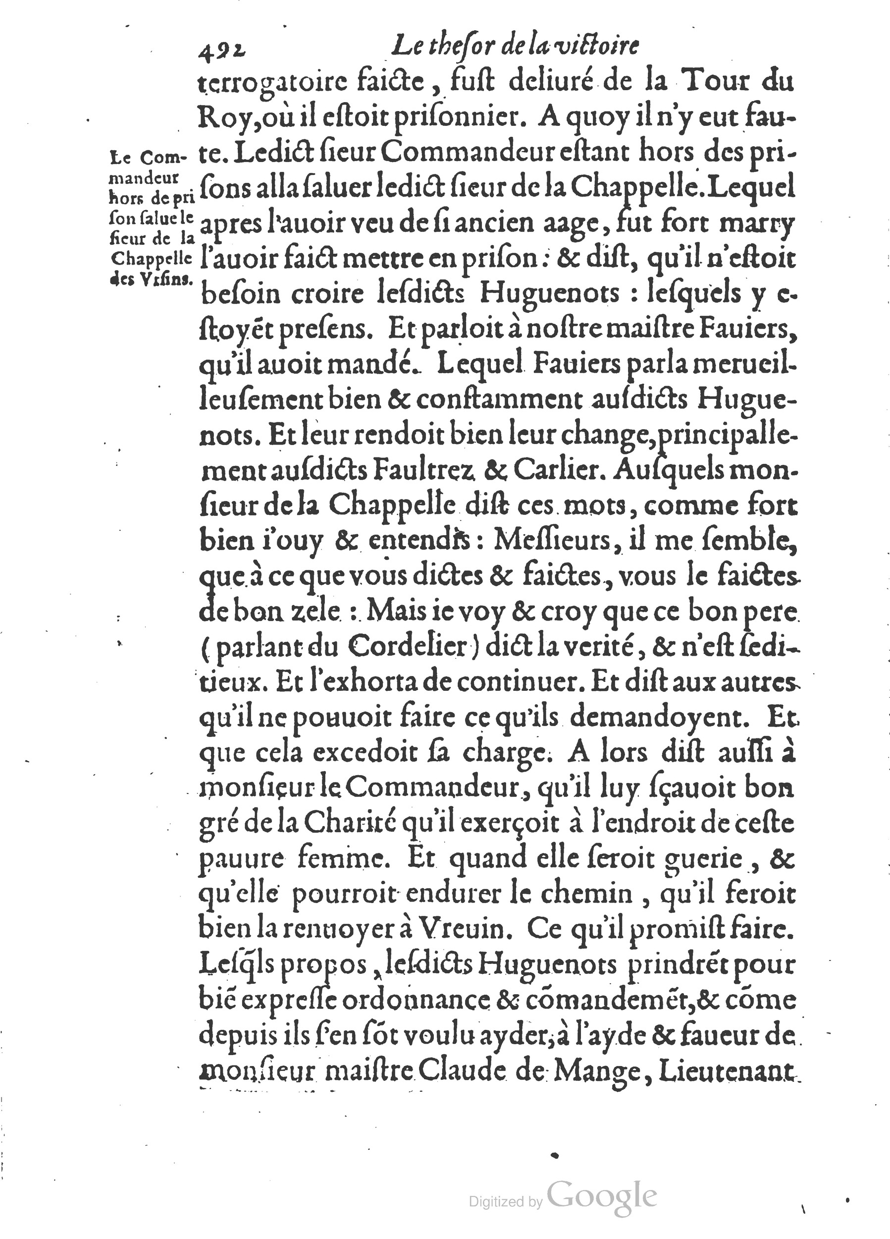 1578 - Nicolas Chesneau - Trésor et entière histoire de la triomphante victoire du corps de Dieu sur l’esprit malin - British Library