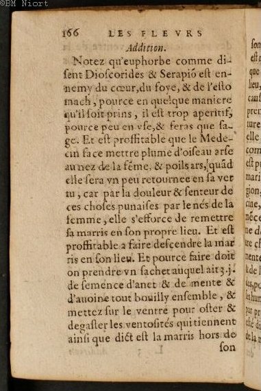 1586 - Benoît Rigaud - Trésor des fleurs et secrets de médecine - Université Paris Cité