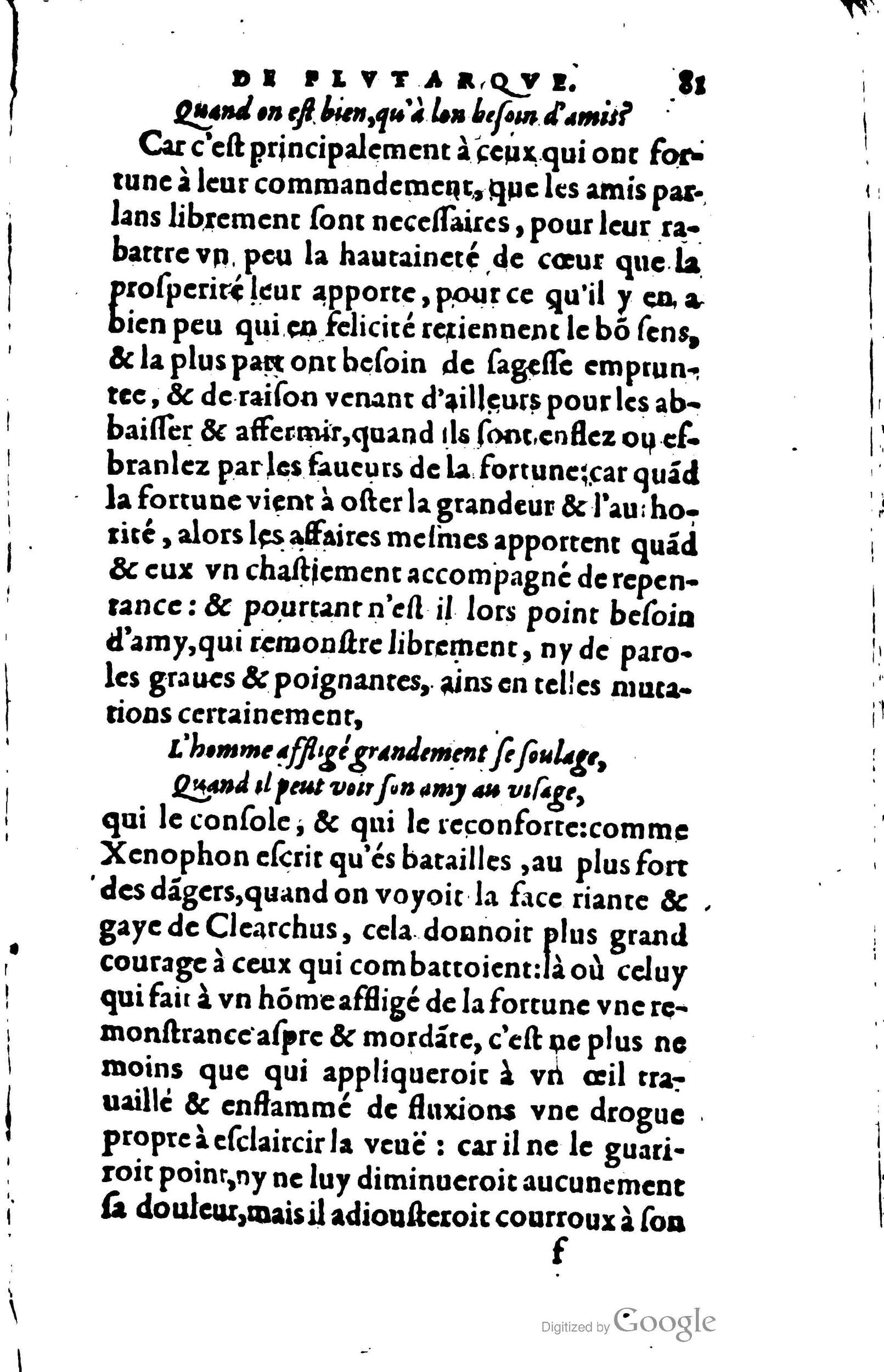 1578 - Jean Poupy - Trésor des morales de Plutarque - BSB Munich