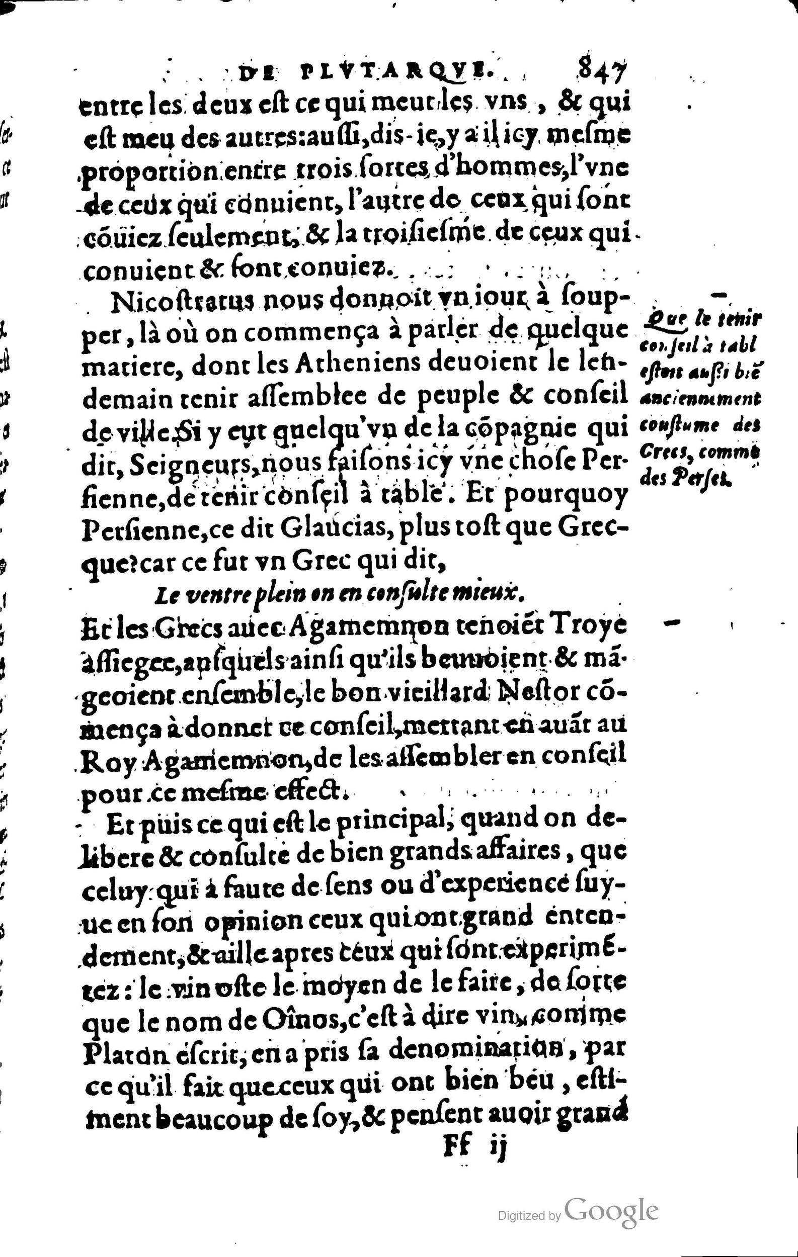 1578 - Jean Poupy - Trésor des morales de Plutarque - BSB Munich