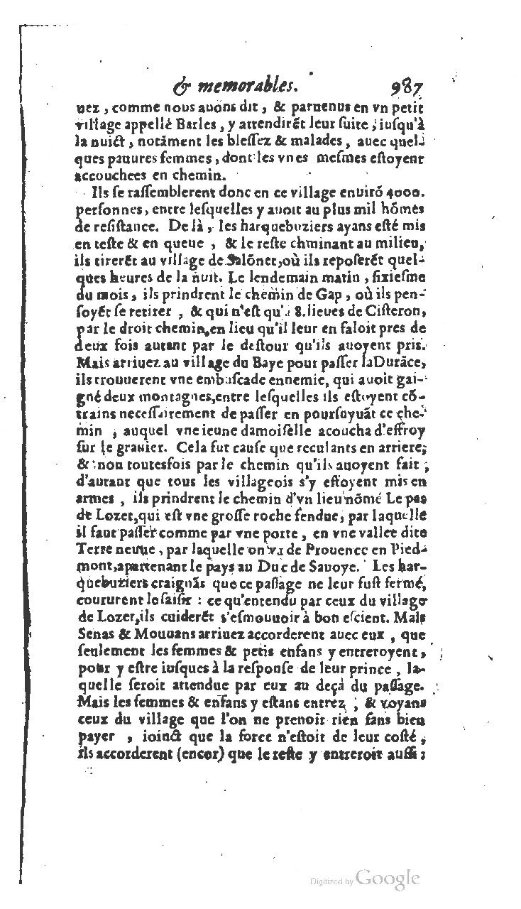 1610 - Paul Marceau - Trésor d’histoires admirables et mémorables - BSB Munich