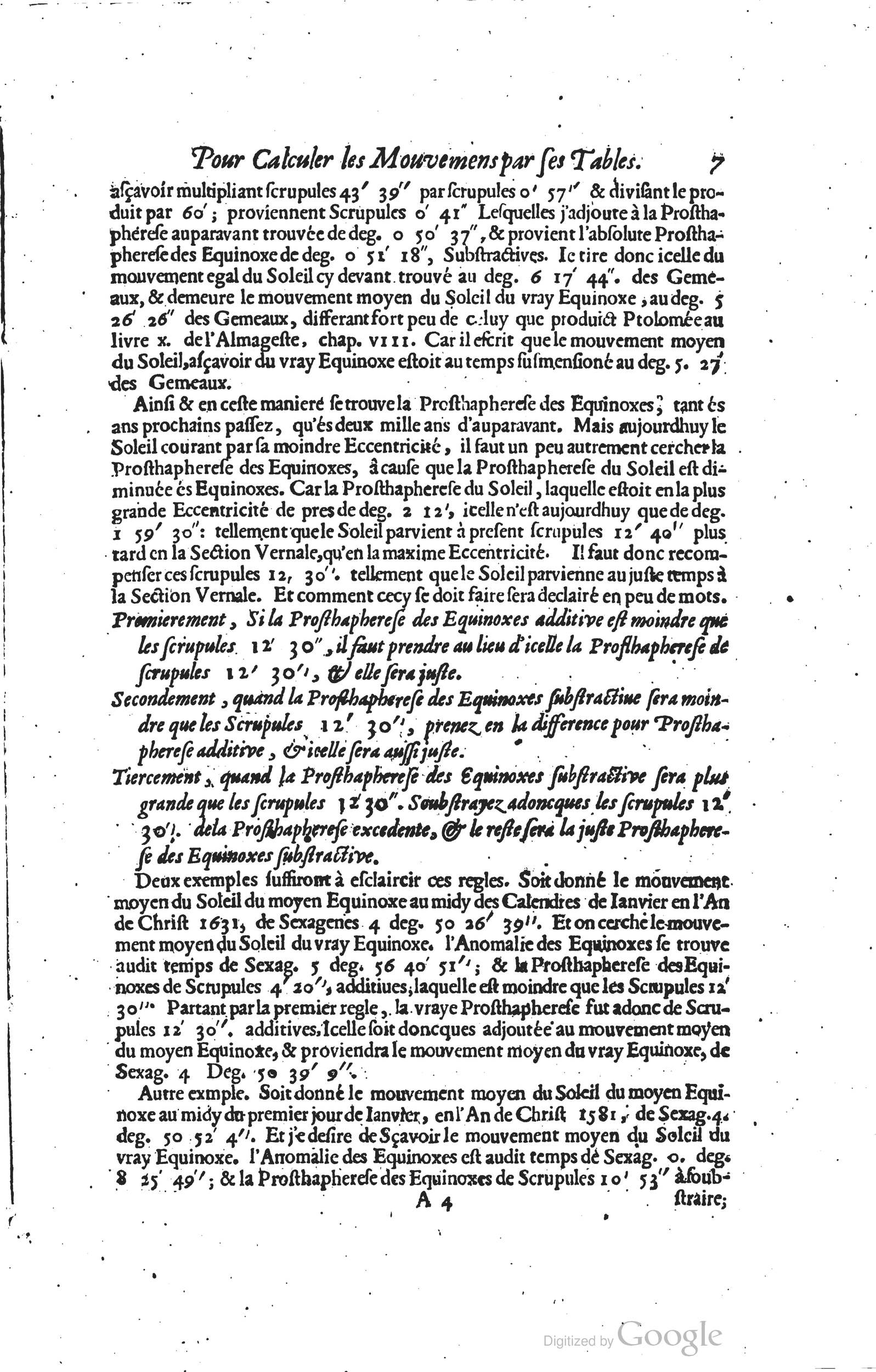 1634 - Zacharie Roman - Les Tables perpétuelles - Universiteit Leiden