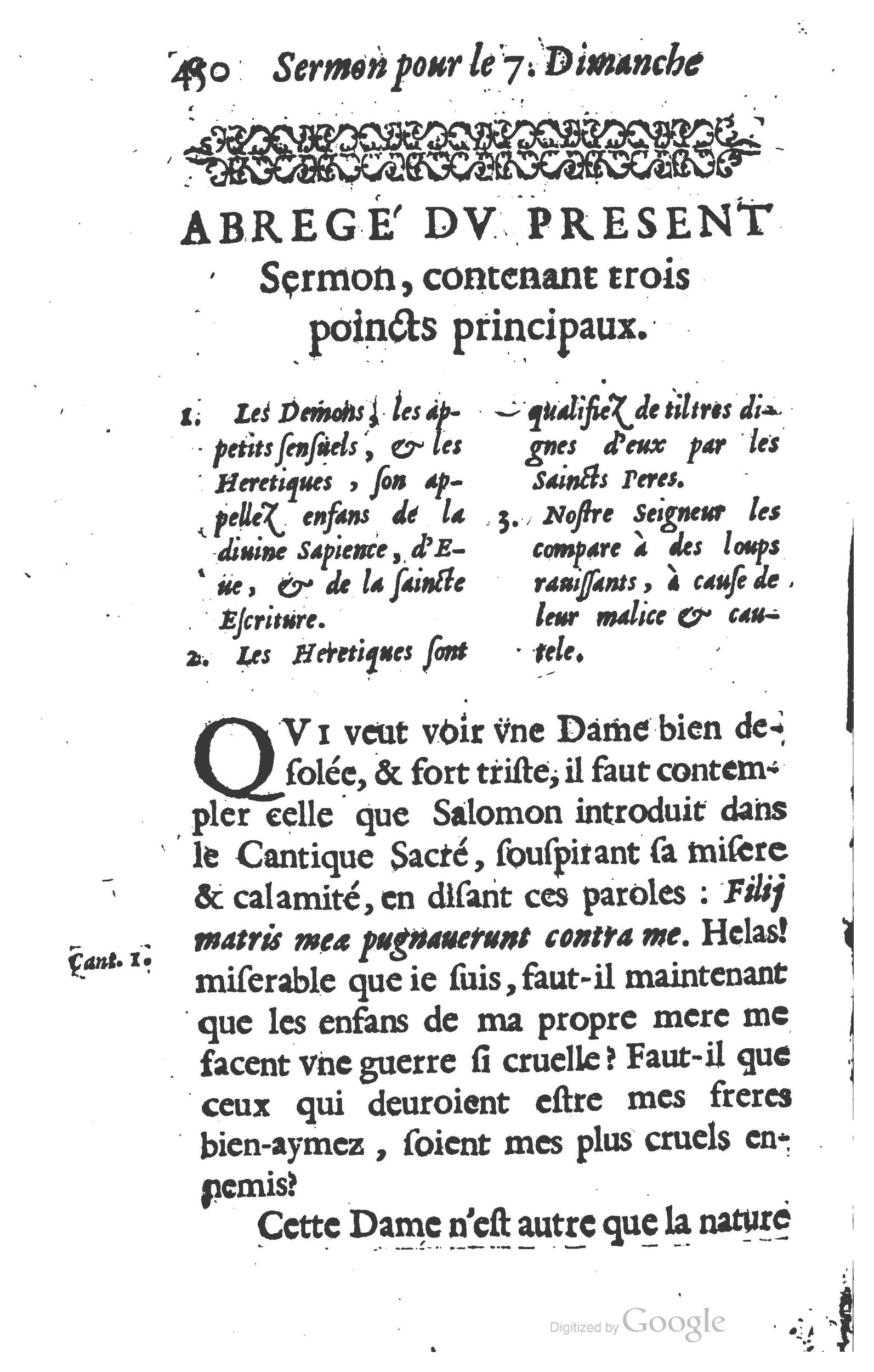 1629 - Manassés de Préaulx - Sermons ou Trésors de la piété chrétienne - BM Lyon