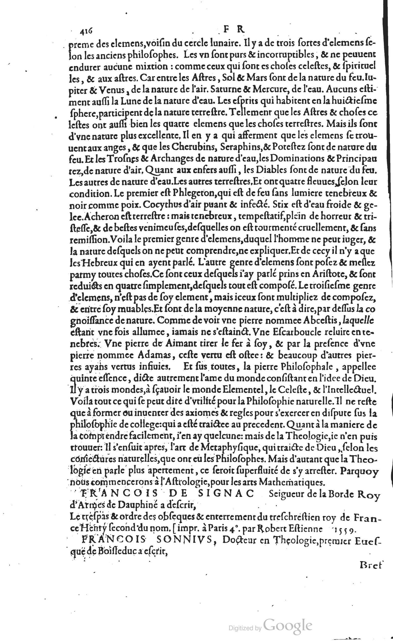 1585 - Barthélemy Honorat - Bibliothèques françaises - BSB Munich