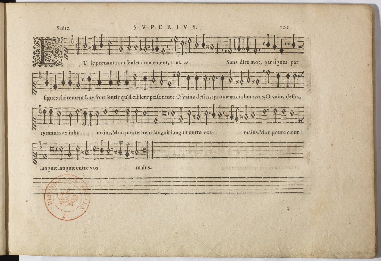 1594 - Paul Marceau - Trésor de musique d&#039;Orlande de Lassus, Superius, Bassus, Tenor, Quinta pars - BnF