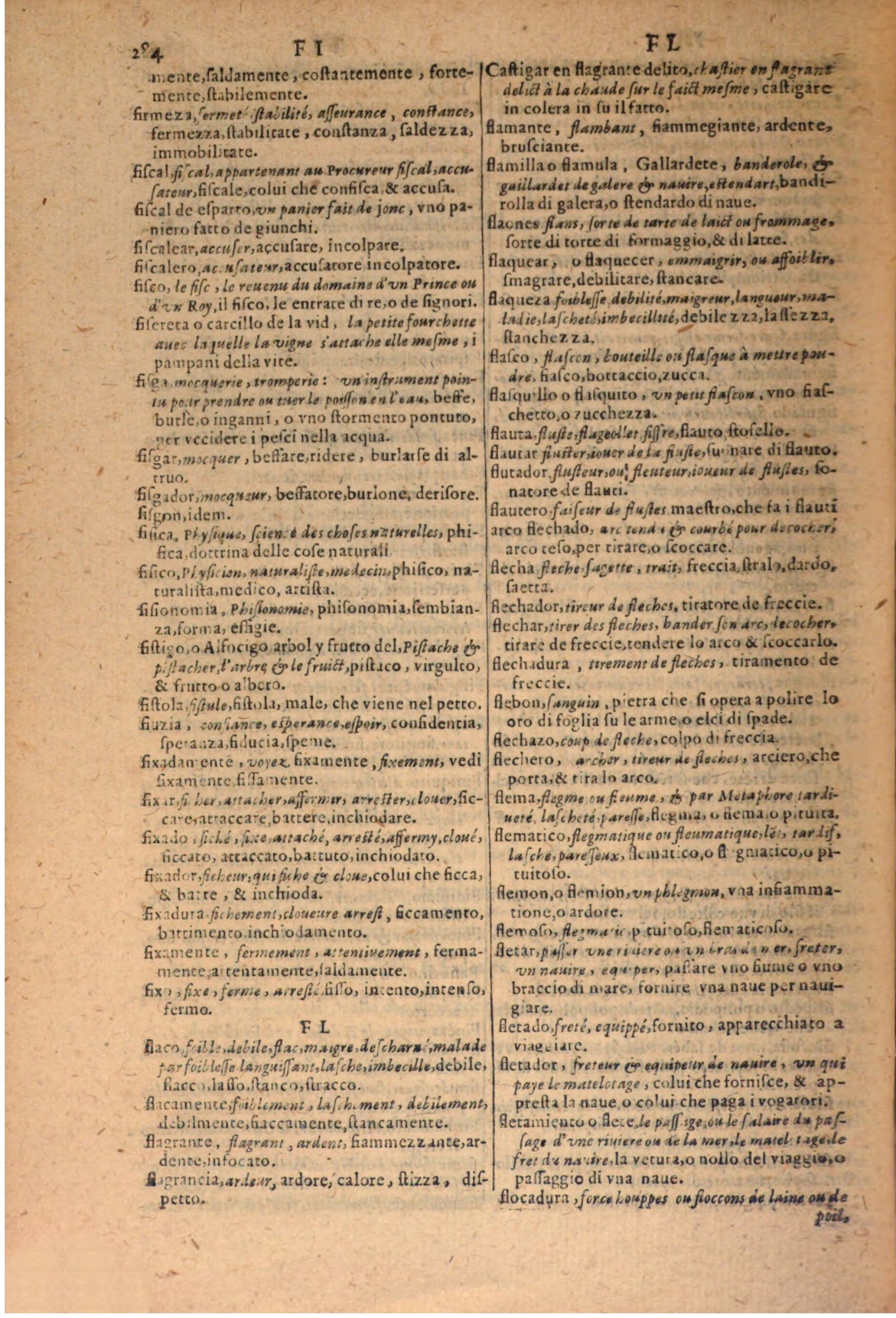 1606 - Samuel Crespin - Thresor des trois langues, francoise, italiene et espagnolle - BSB Munich