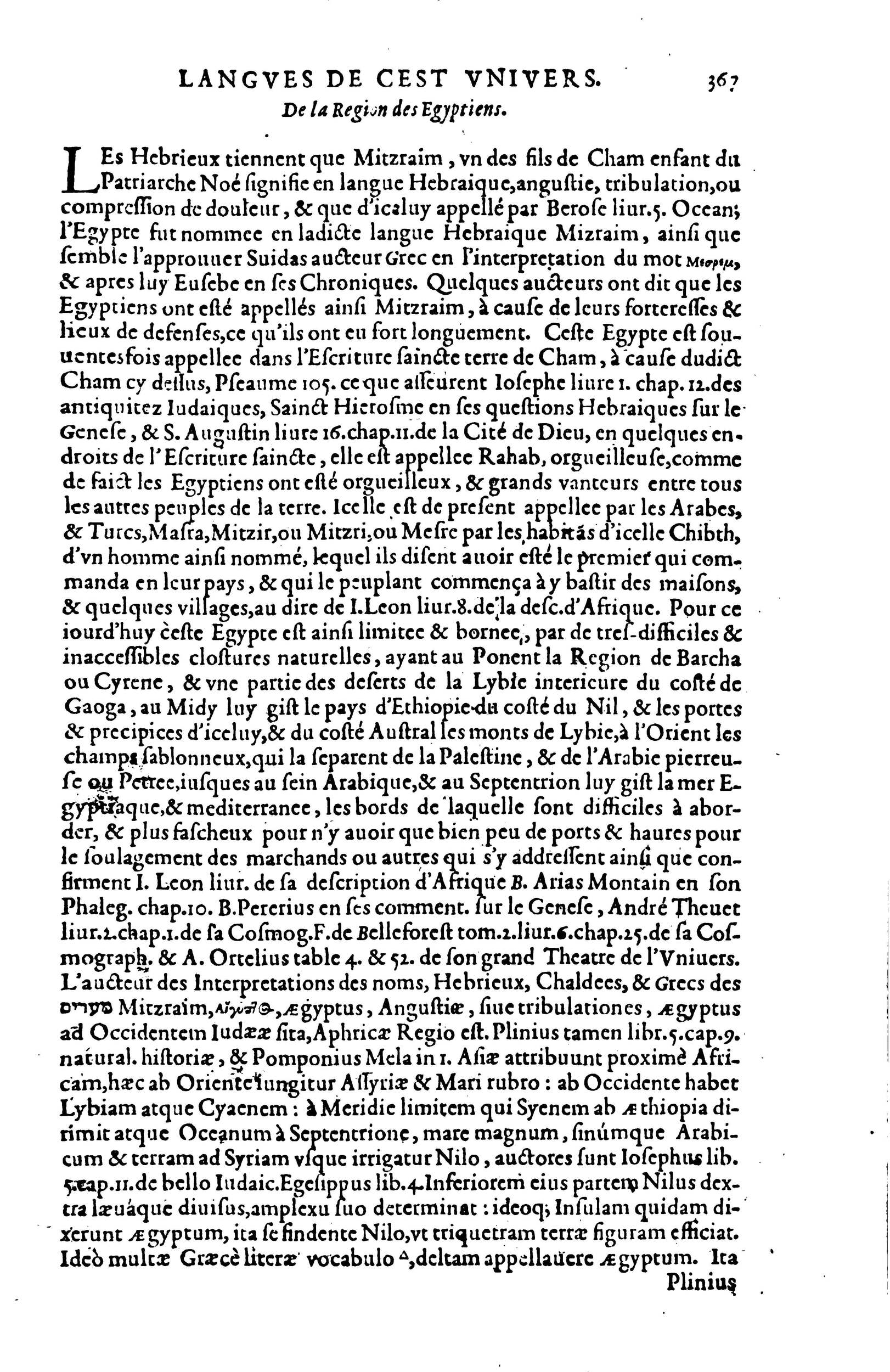 1619 - SHC - Trésor de l’histoire des langues de cet univers - BSB Munich