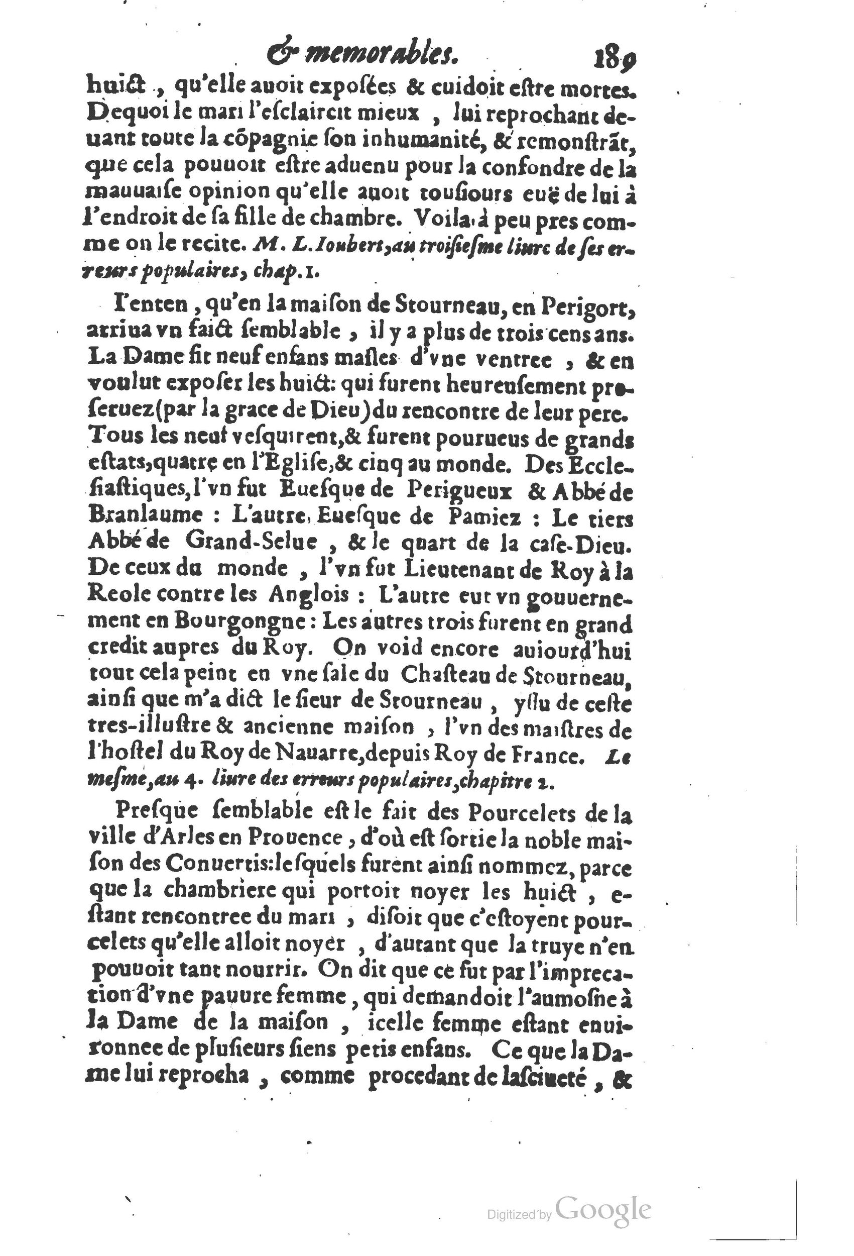 1610 - Paul Marceau - Trésor d’histoires admirables et mémorables - Princeton